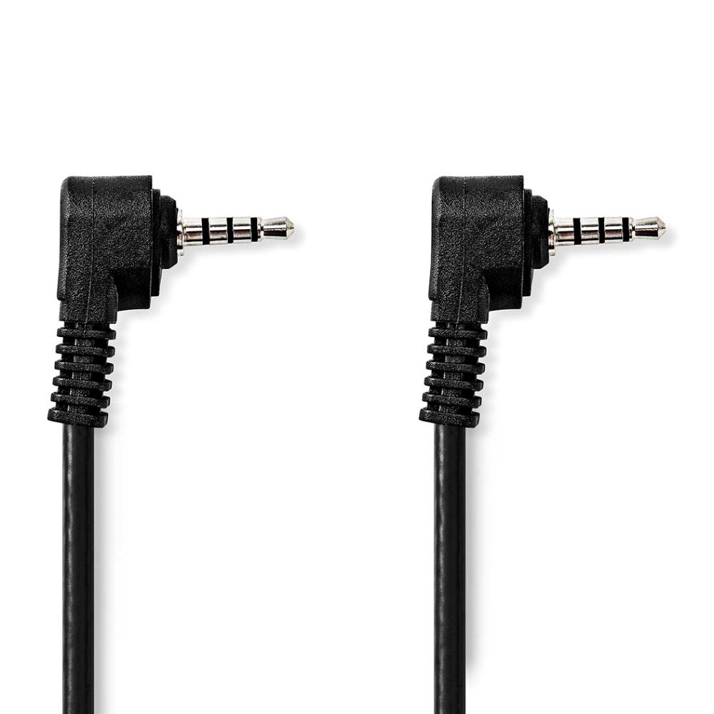 Cabo Jack 3.5mm Macho / Jack 3.5mm Macho 4p Preto 2m