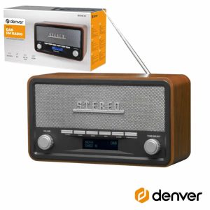 RÁDIO AM/FM/BLUETOOTH/ MP3/AUX VINTAGE DENVER