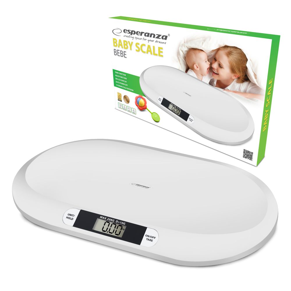 Balança Digital Branca 20kg P/ Bebés