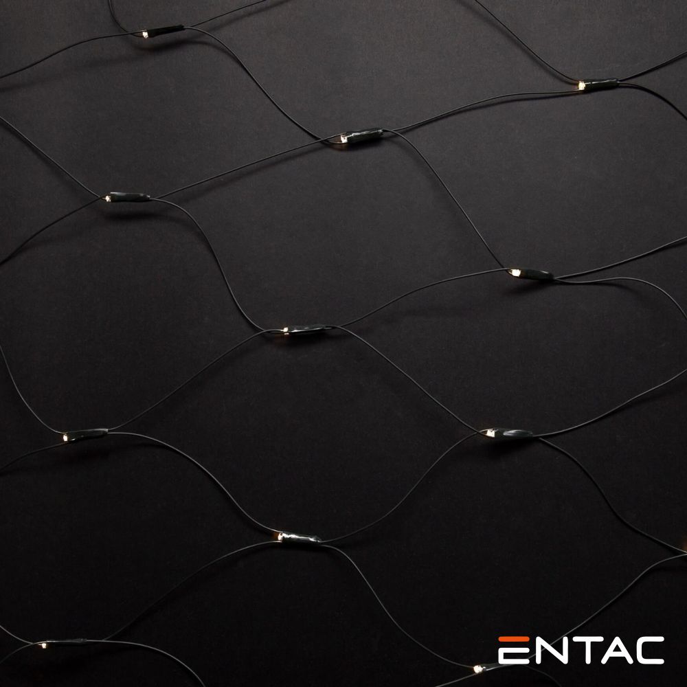 Grinalda 160 LEDS 6400K Rede 220V 2x1.5mt