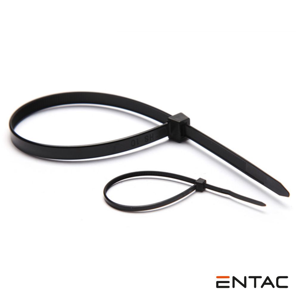 Conjunto 50 Braçadeiras Nylon 3.6x100mm Preto ENTAC