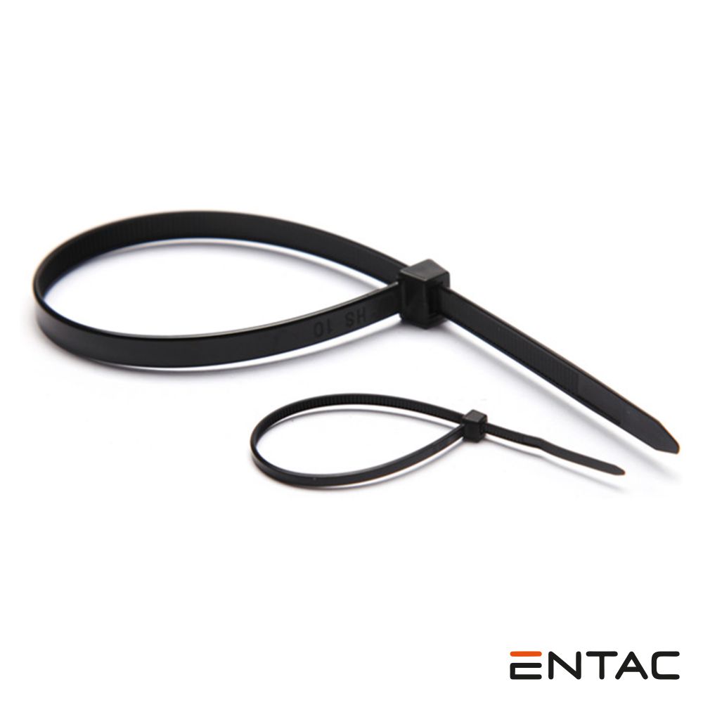 Conjunto 50 Braçadeiras Nylon 3.6x200mm Preto ENTAC