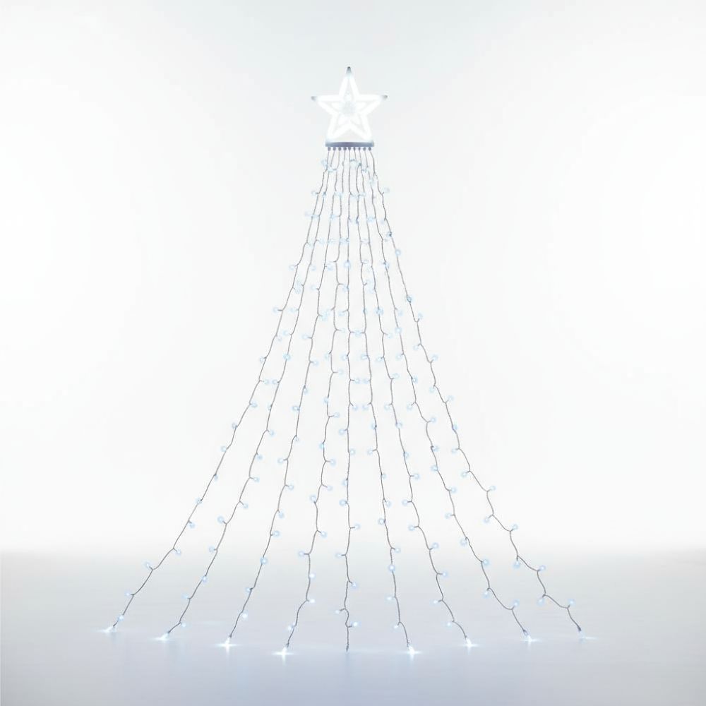 Luzes de Natal 300 LED Cortina Árvore Natal 10x2.9m ENTAC