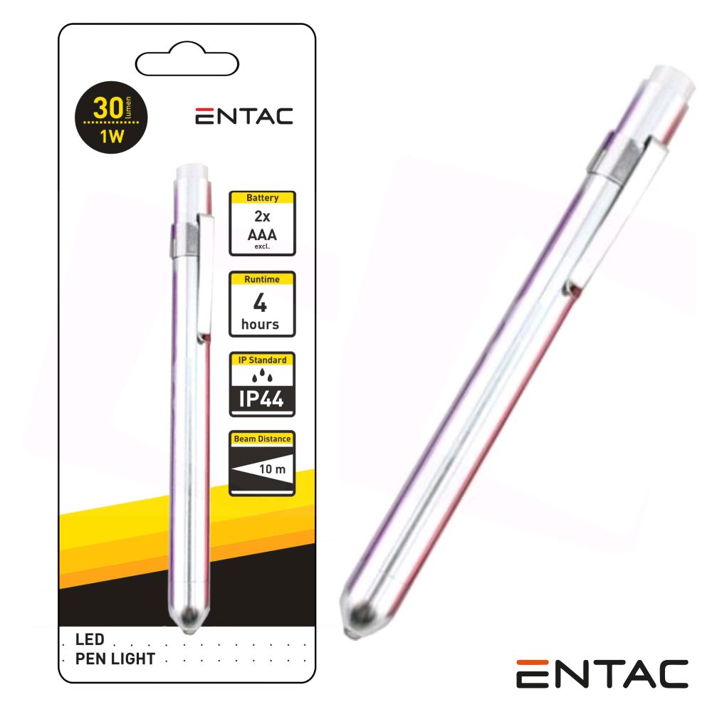 Lanterna C/ 1 LED 1W 30lm Tipo Caneta ENTAC