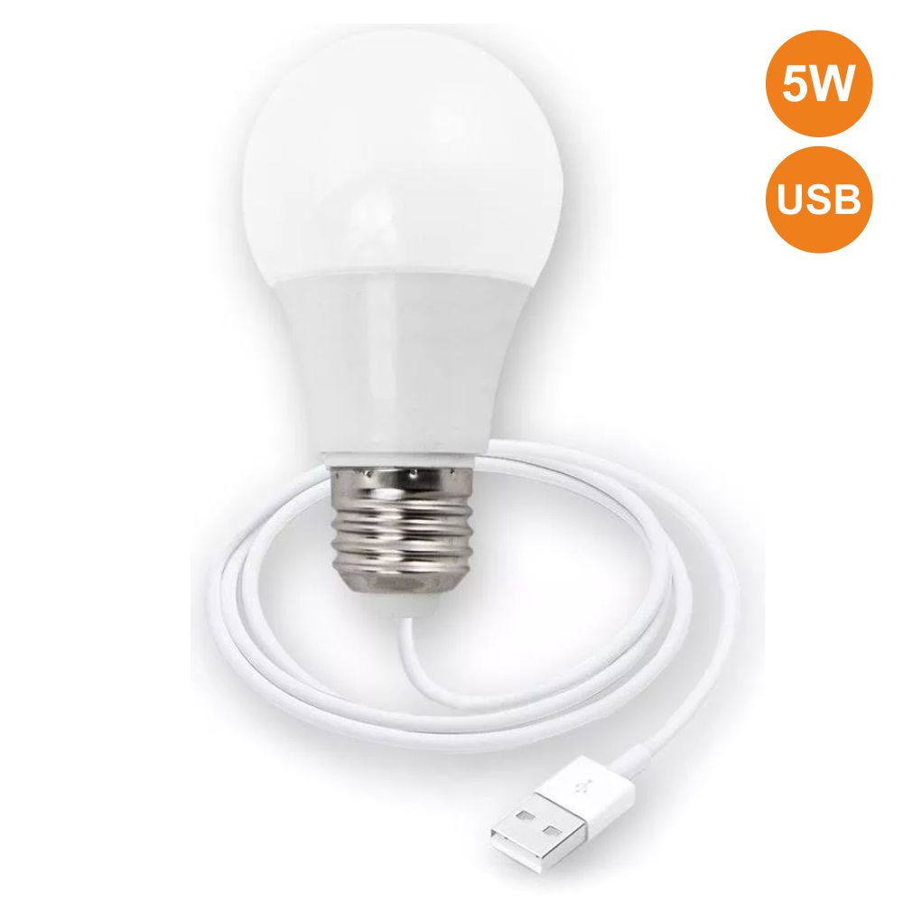 LÂMPADA LED C/ LIGAÇÃO USB 5W 460LM