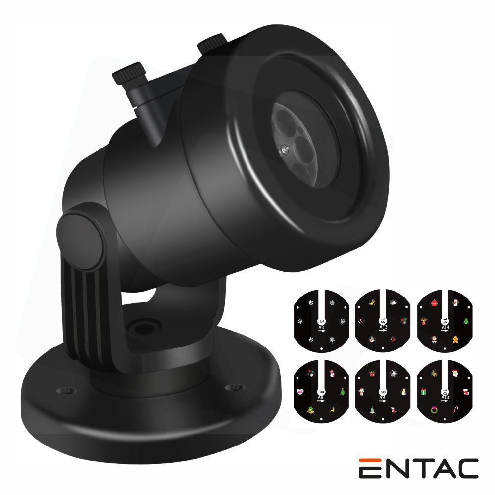 Projetor LED Natal Interior/Exterior 230V C/ 6 Slides ENTAC