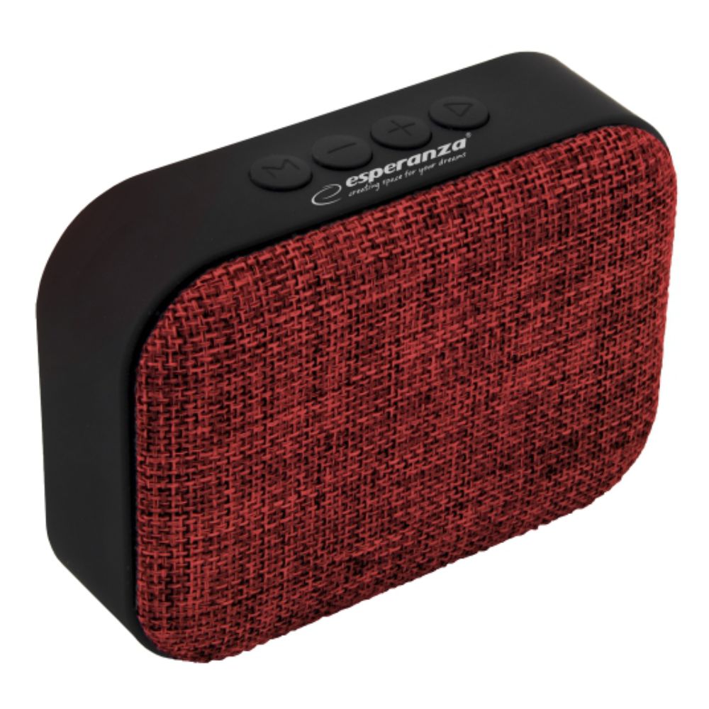 Coluna Bluetooth Portátil 3W USB/SD/Bat Vermelha