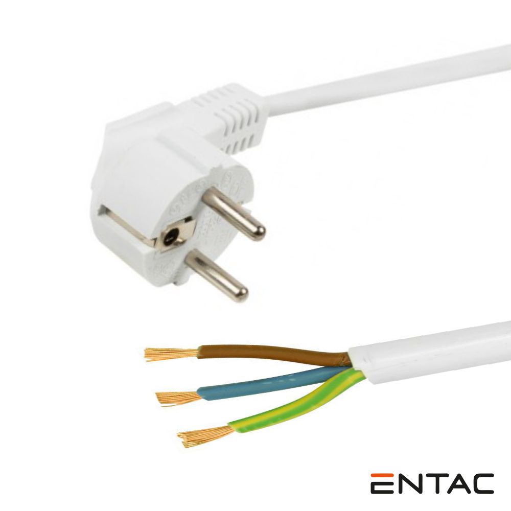 ERWC1.5-1.5-W Cabo de alimentação Schuko macho 3g1.5- descarnado 1,5 mts. branco