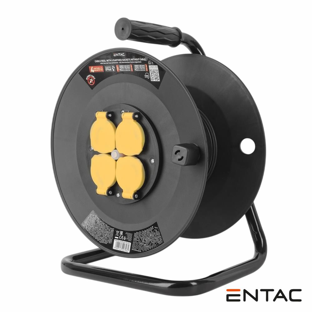 Enrolador 4x Schuko Sem Cabo Elétrico ENTAC