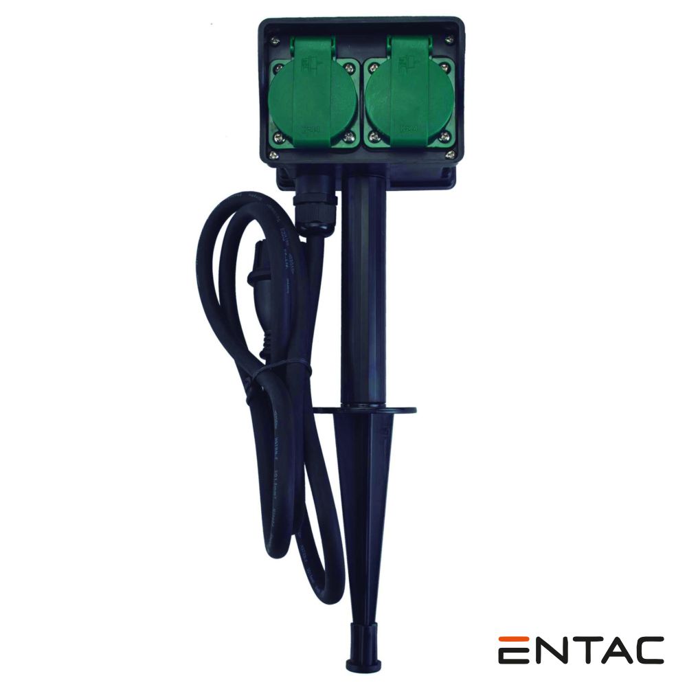 Extensão Elétrica 2x Schuko IP44 Exterior 1.5m