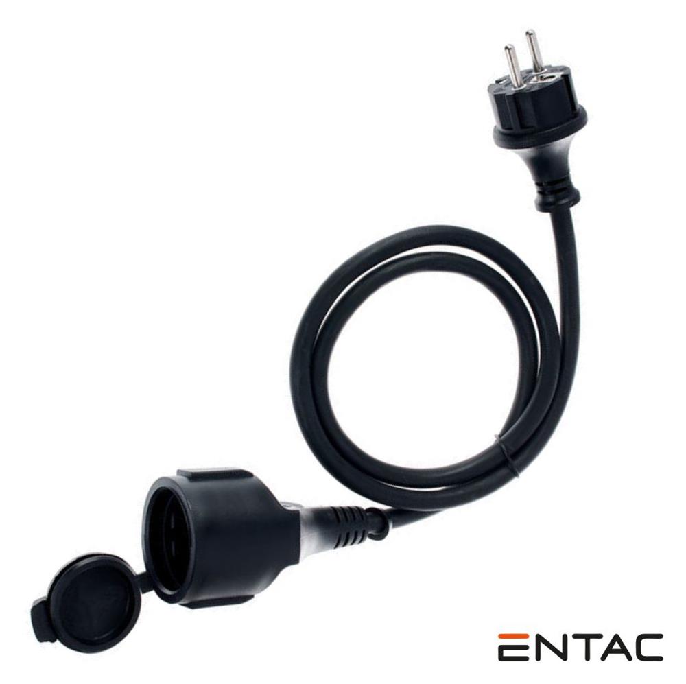 Cabo Extensão Tomada Elétrica C/ 1 Saída 10m Preto ENTAC
