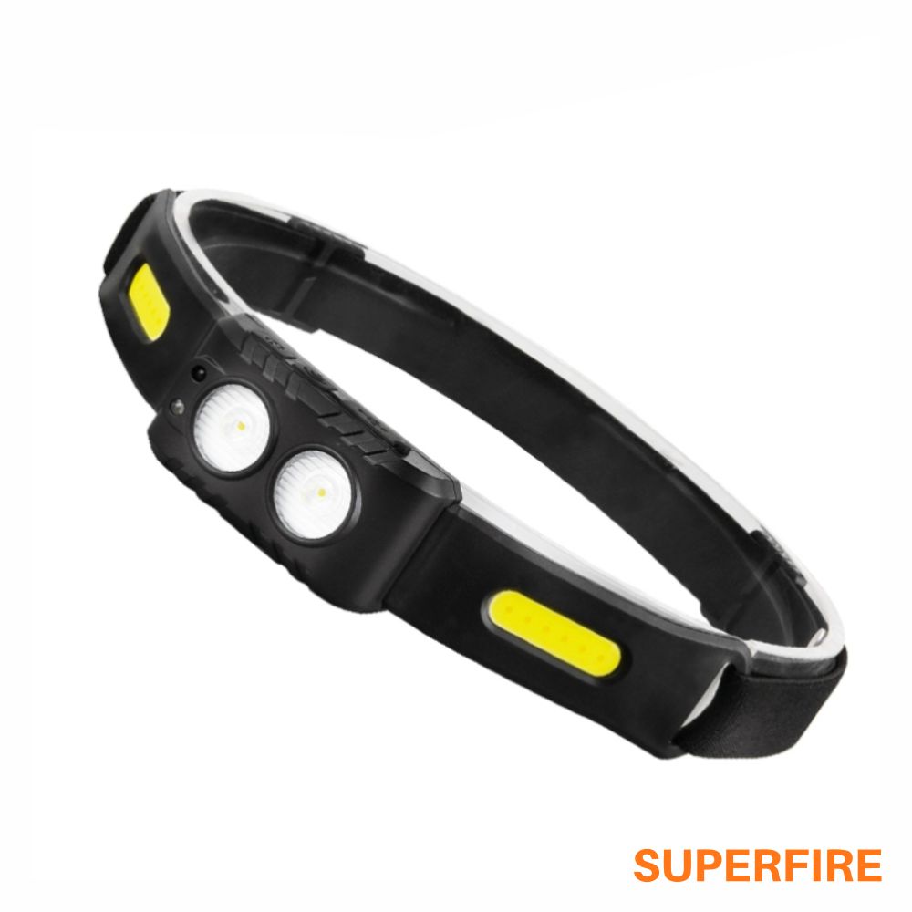 Lanterna de Cabeça 2 em 1 6W 220lm IP44 SUPERFIRE