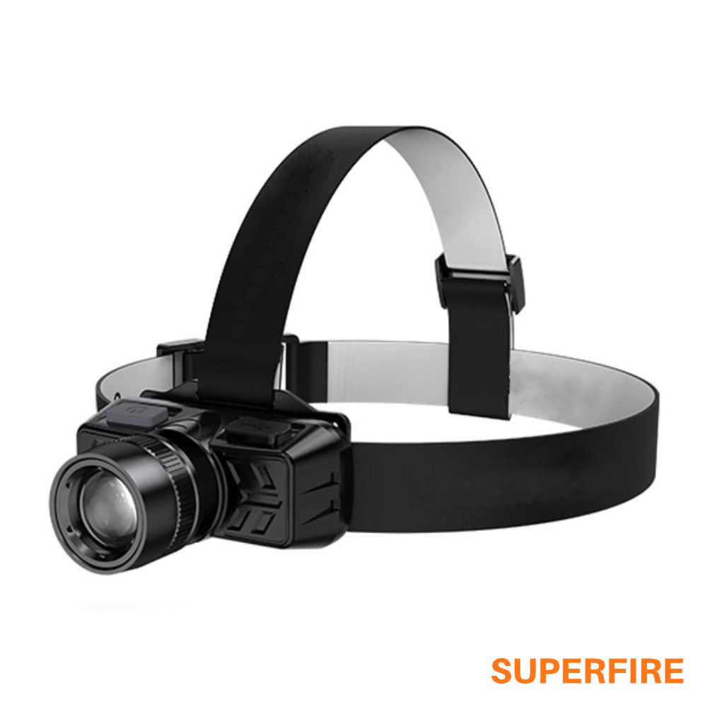 Lanterna de Cabeça 3W 150lm IP32 Zoom SUPERFIRE