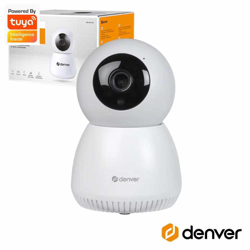 Câmara IP 2MP C/ WiFi HD PAN/TILT Tuya DENVER
