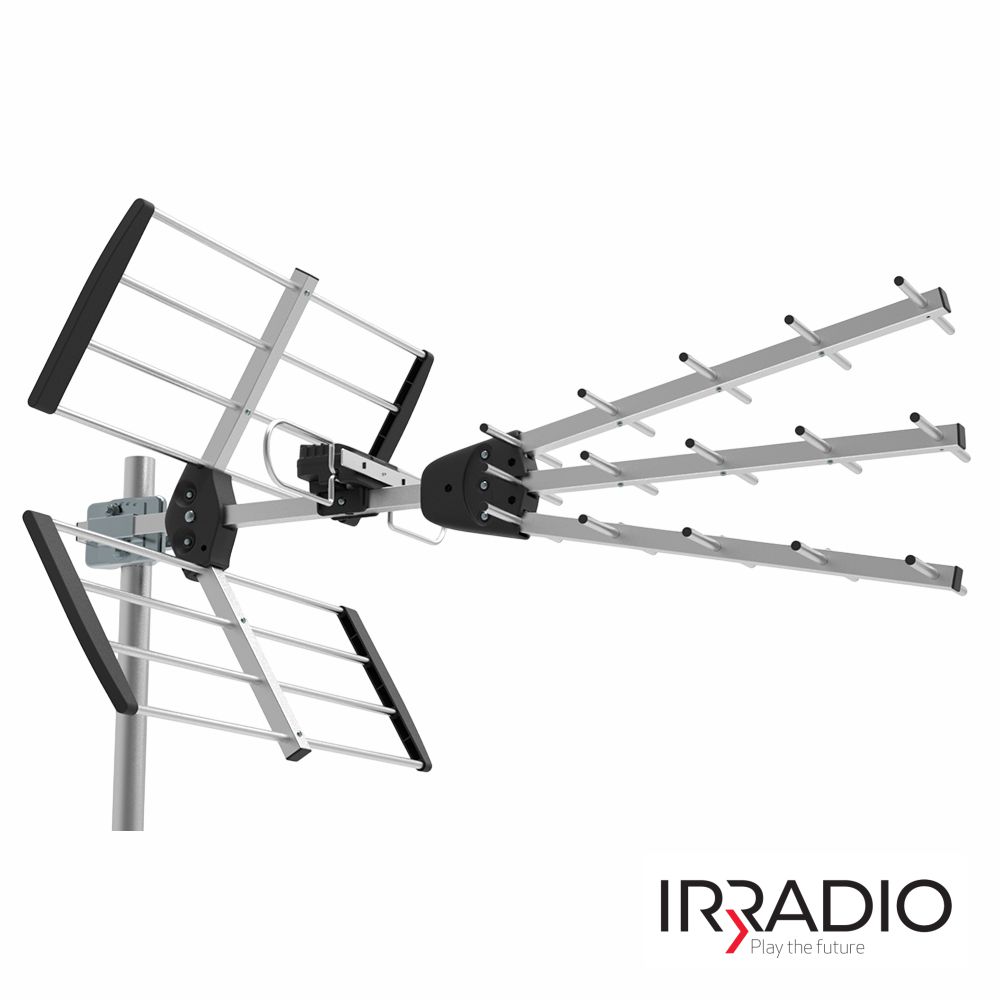 Antena TDT Exterior UHF 17 Elementos 12.5db Filtro Lte 5G