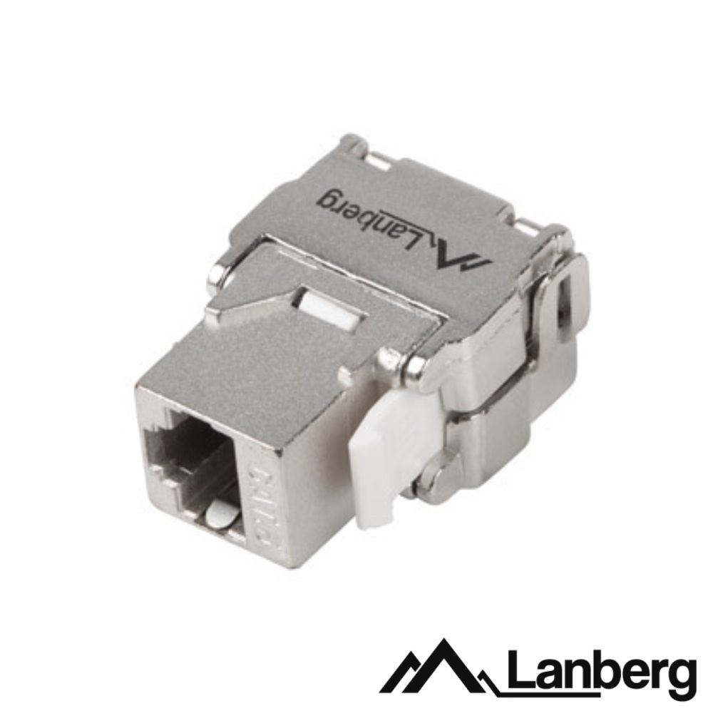 Ficha RJ45 Modular 8P8C CAT6A FTP Keystone 180º LANBERG