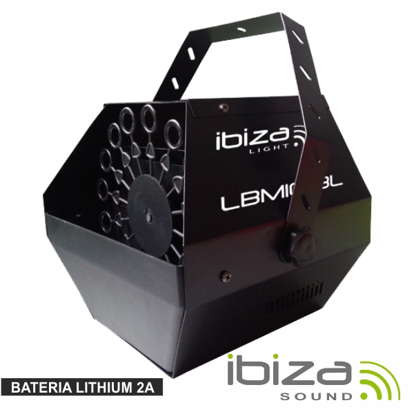 MÁQUINA DE BOLHAS 25W PRETA BAT LITHIUM 2A IBIZA