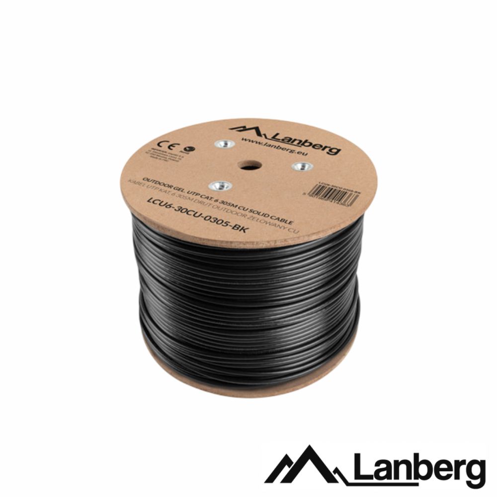 Cabo De Rede F/UTP CAT6 Puro Cobre Rígido Gel 305m Exterior