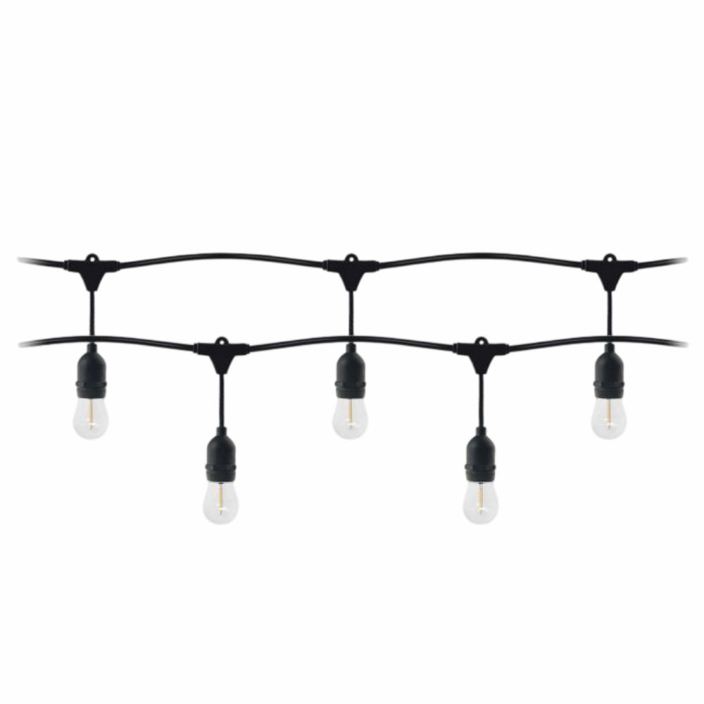 Corrente De Iluminação 10m C/ Lâmpadas E27 3000K IP44