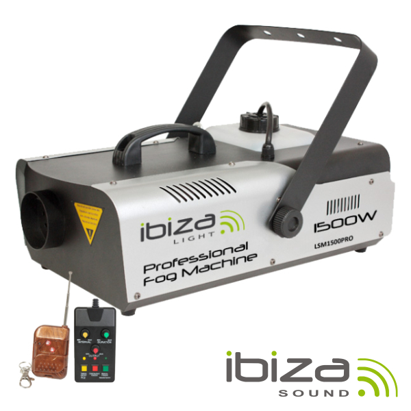 MÁQUINA DE FUMOS 1500W CONTROLADOR/COMANDO DMX IBIZA
