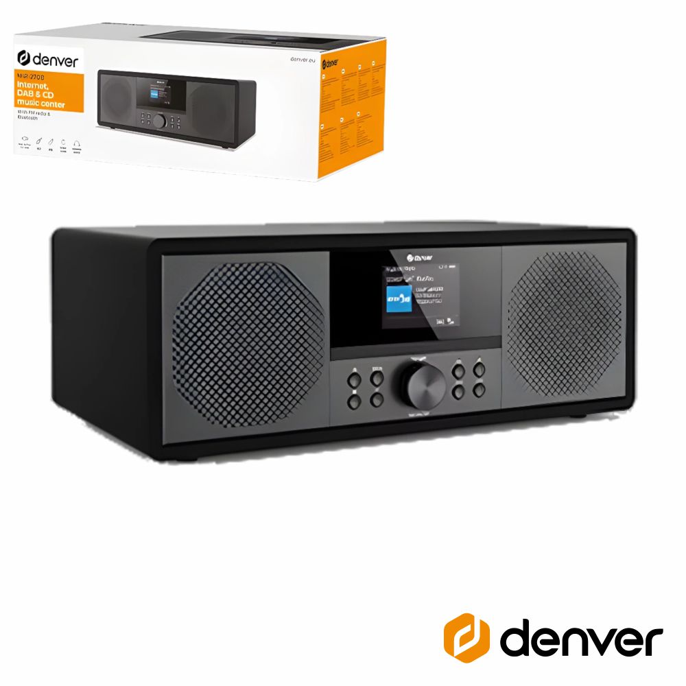 Rádio WiFi FM/CD/AUX/BT 2x10W DENVER