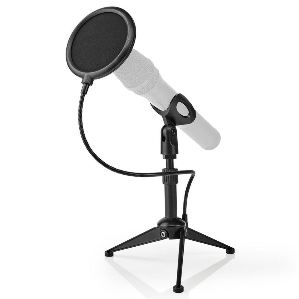 Suporte P/ Microfone De Mesa C/ Filtro Acústico