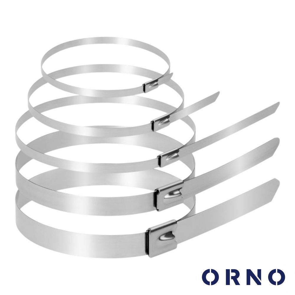 Conjunto 100 Abraçadeiras Em Aço Inoxidável ORNO