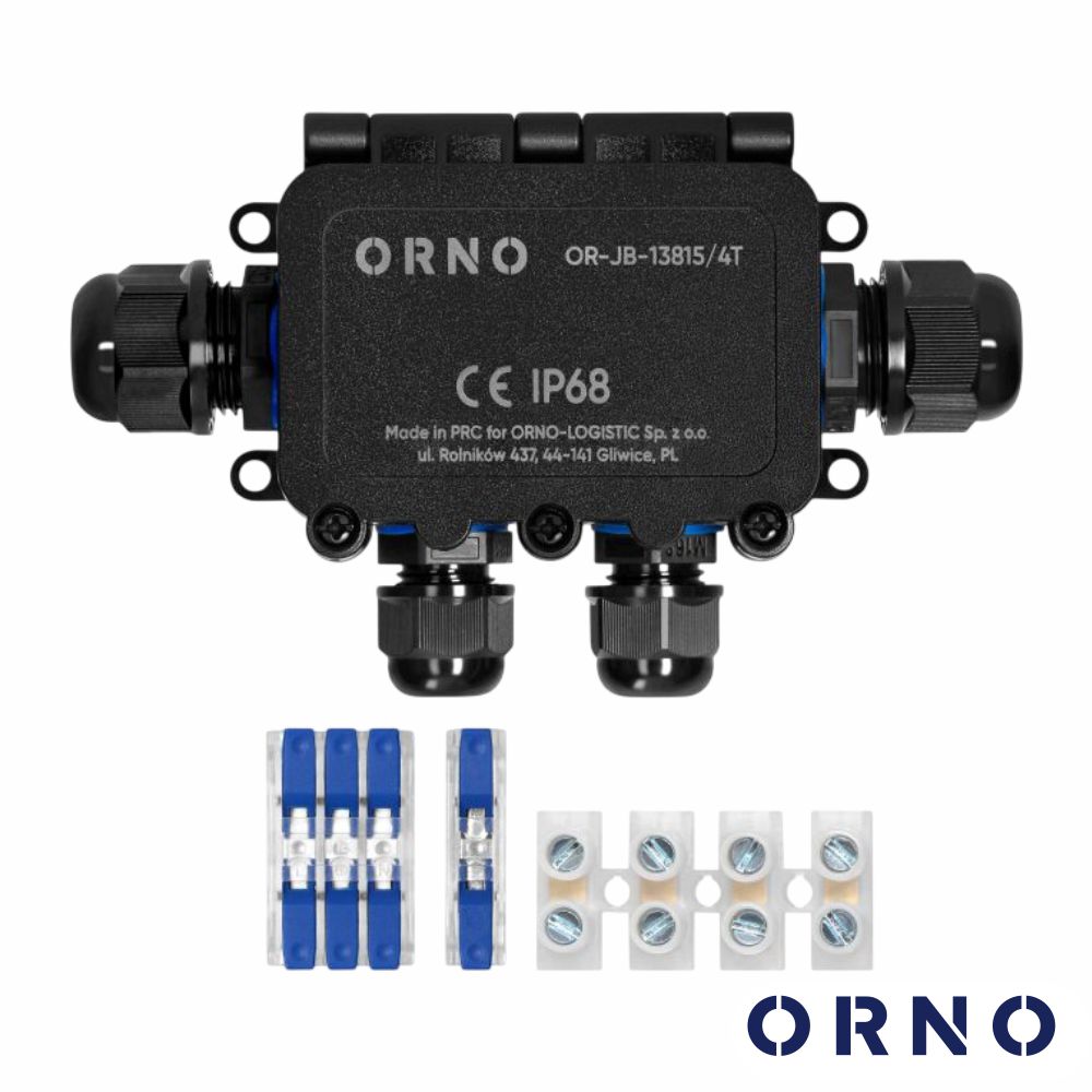 Caixa De Derivação Estanque 4 Vias IP68 IK09 ORNO