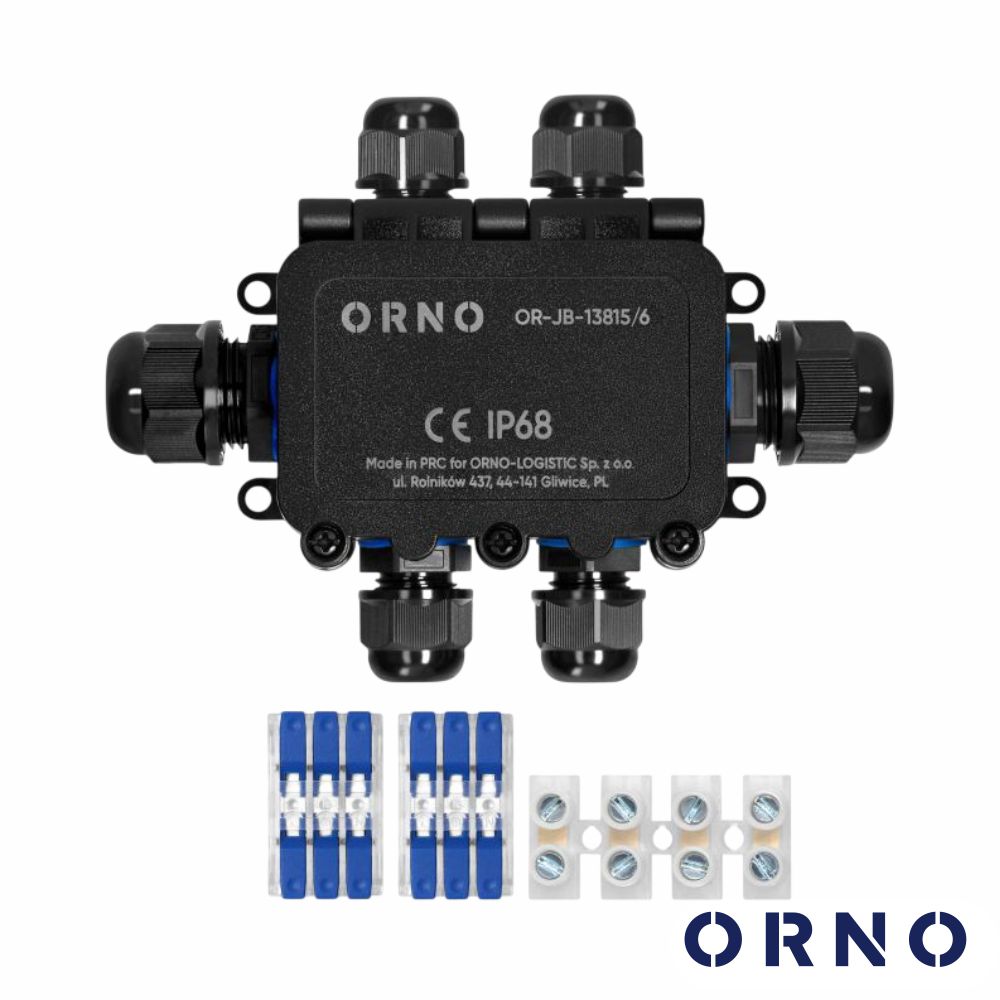 Caixa De Derivação Estanque 6 Vias IP68 IK09 ORNO