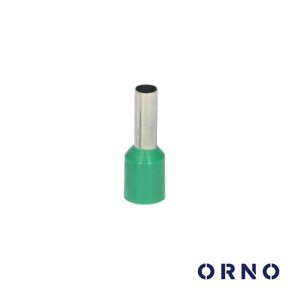 Terminal Ponteira Isolado 6mm 100x Verde ORNO