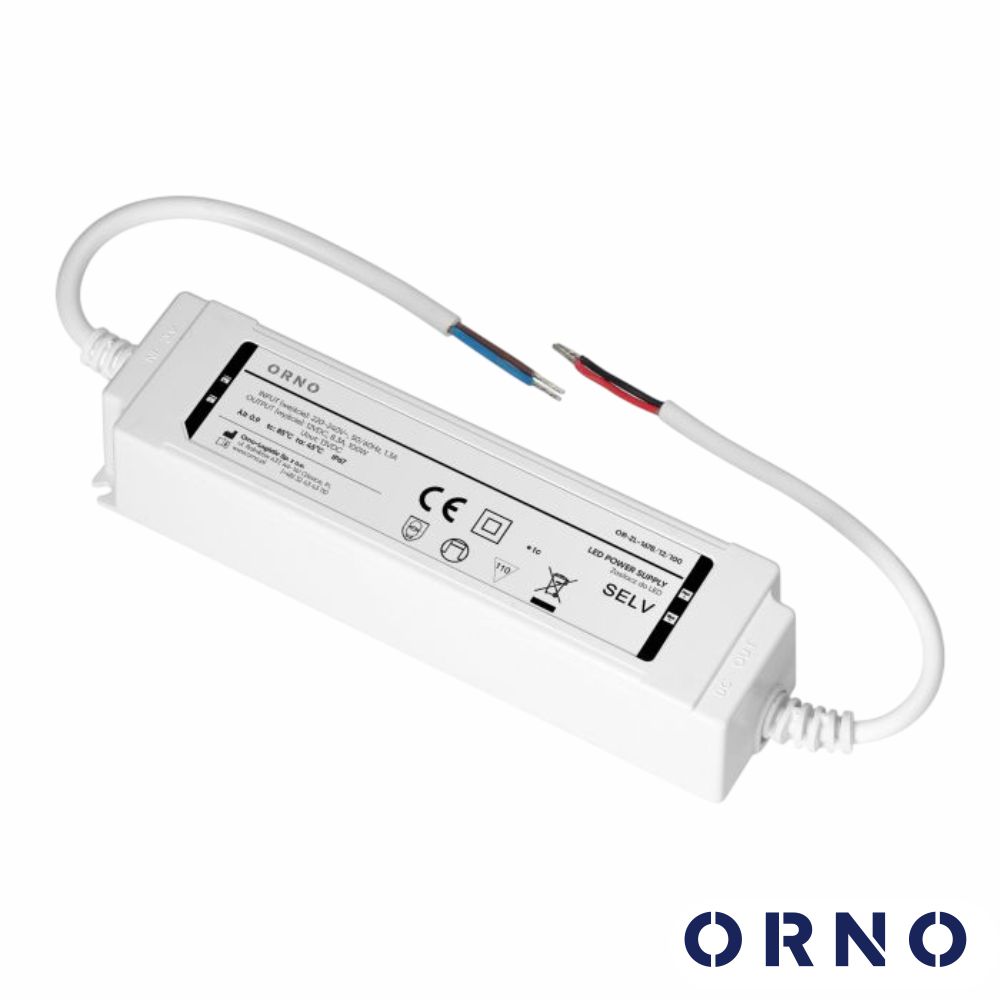 Fonte de Alimentação P/ Fitas LED 12V 100W 8.33A IP67 ORNO