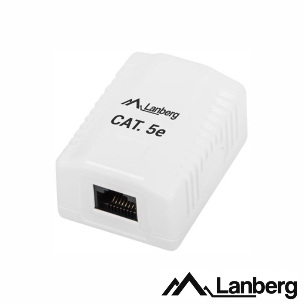 OU5-0001-W Tomada de Superfície RJ45 C/ 1 Saída LANBERG