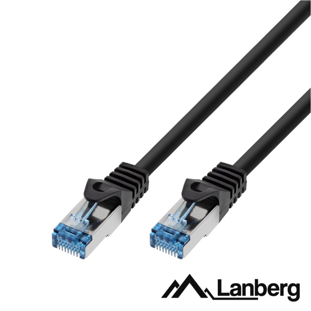 Cabo S/FTP LSZH CAT6A 1.5m Preto LANBERG