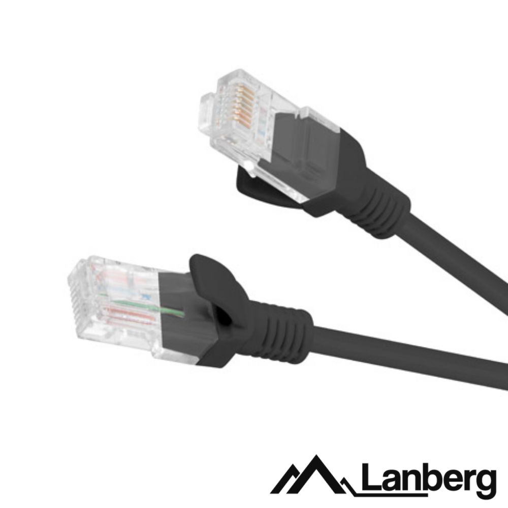 Cabo UTP CAT6 0.25m Preto LANBERG