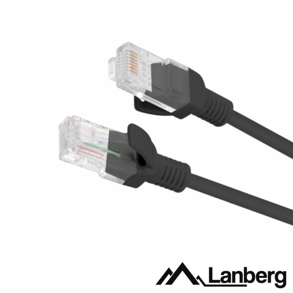 Cabo De Rede U/UTP CAT6 1m Preto LANBERG