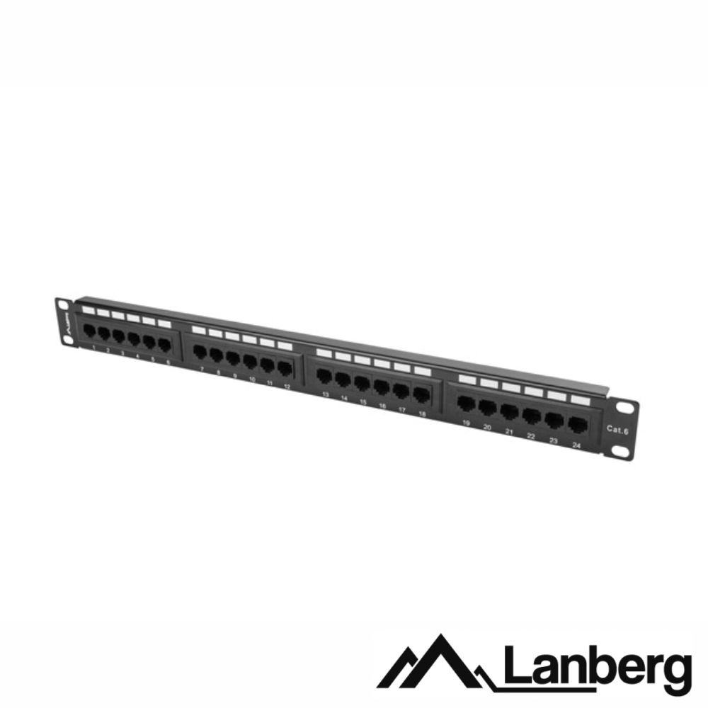 Patch Panel 24 Portas RJ45 CAT6 1U 19" LANBERG