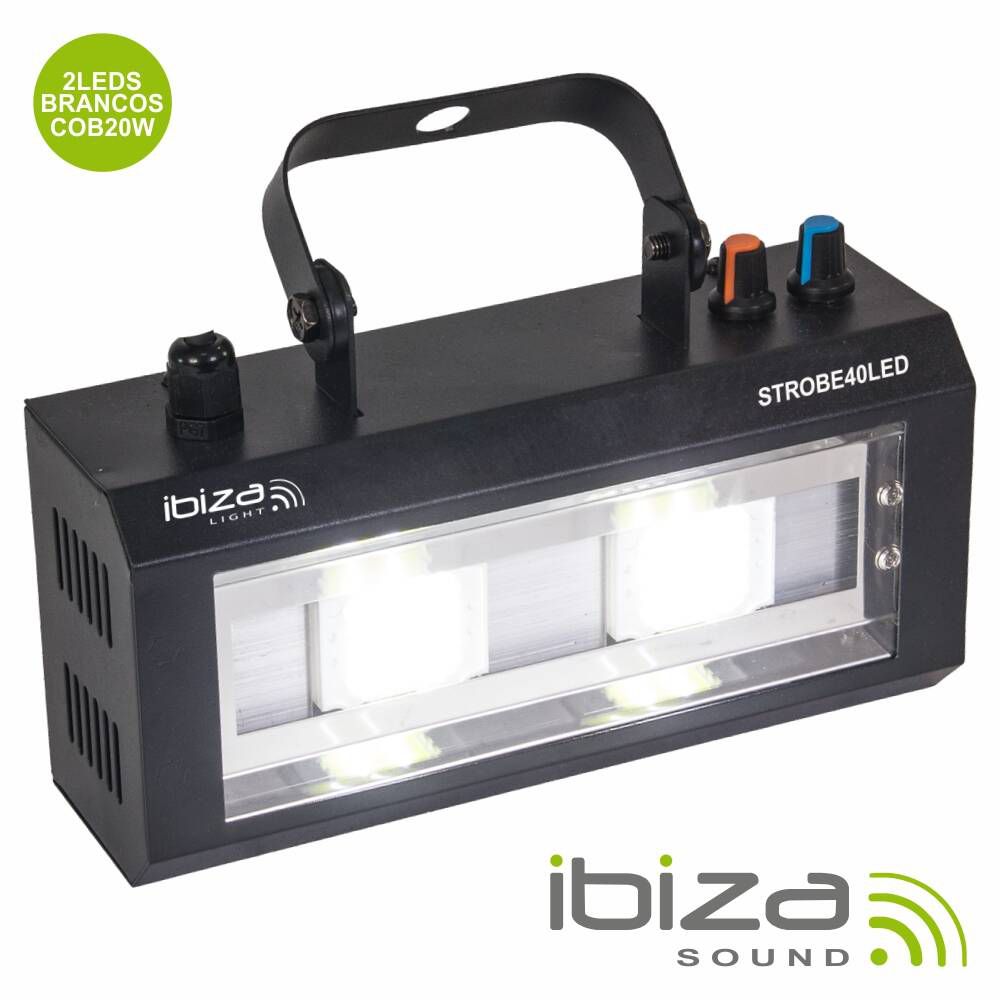 STROBE40LED ESTROBOSCÓPIO C/ 2 LEDS COB 20W