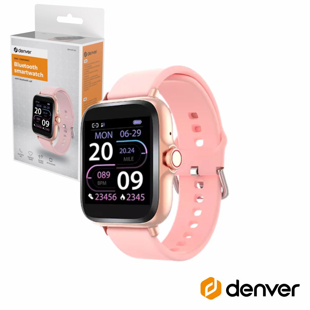 SmartWatch P/ Android iOS Rosa DENVER