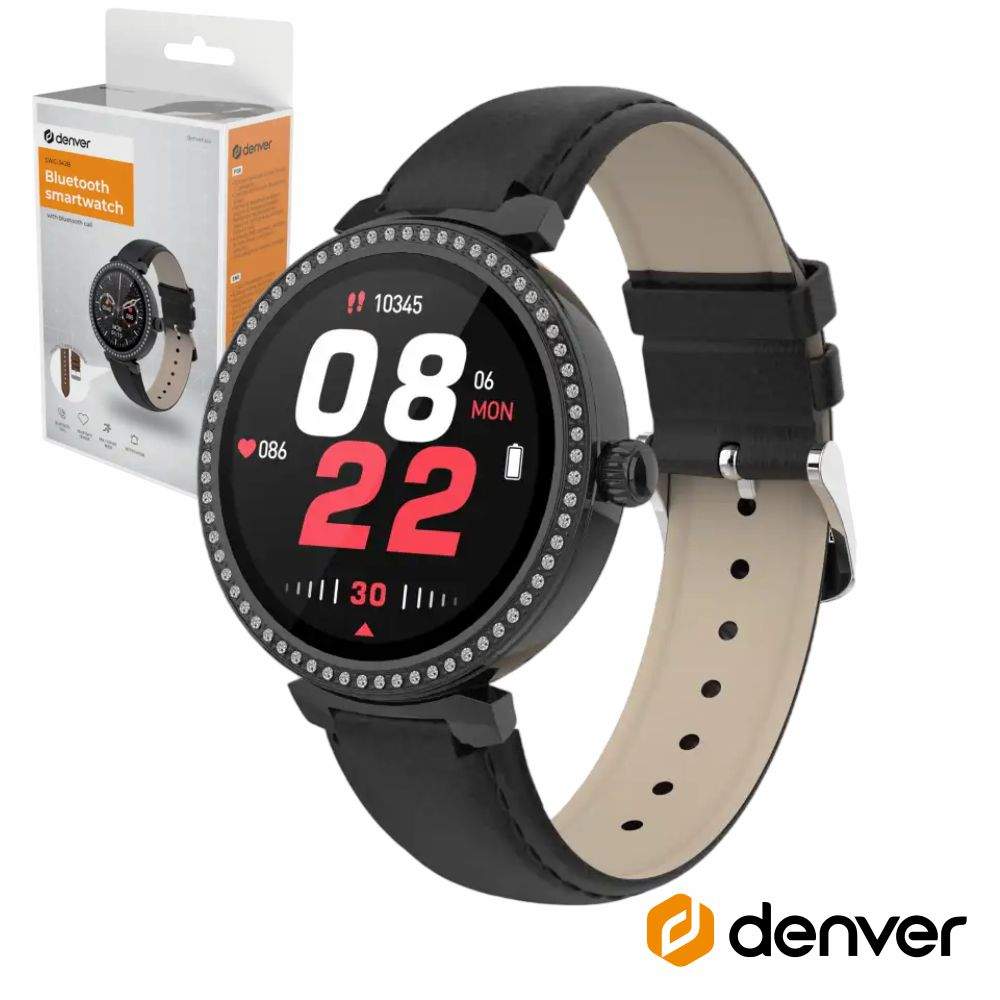 SmartWatch Multifunções P/ Android IOS IP67 Preto DENVER