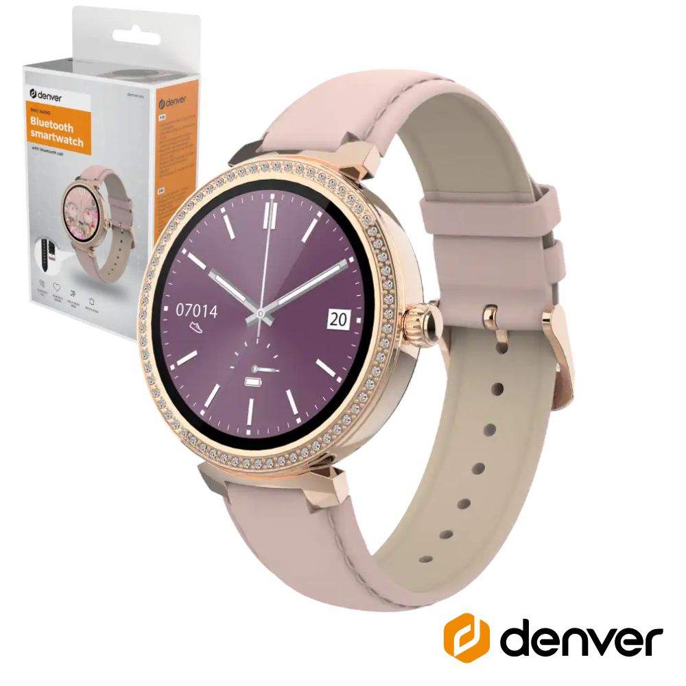 SmartWatch Multifunções P/ Android IOS IP67 Rosa DENVER