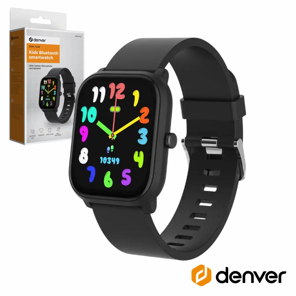 Smartwatch Bluetooth 1.75" Criança Preto DENVER