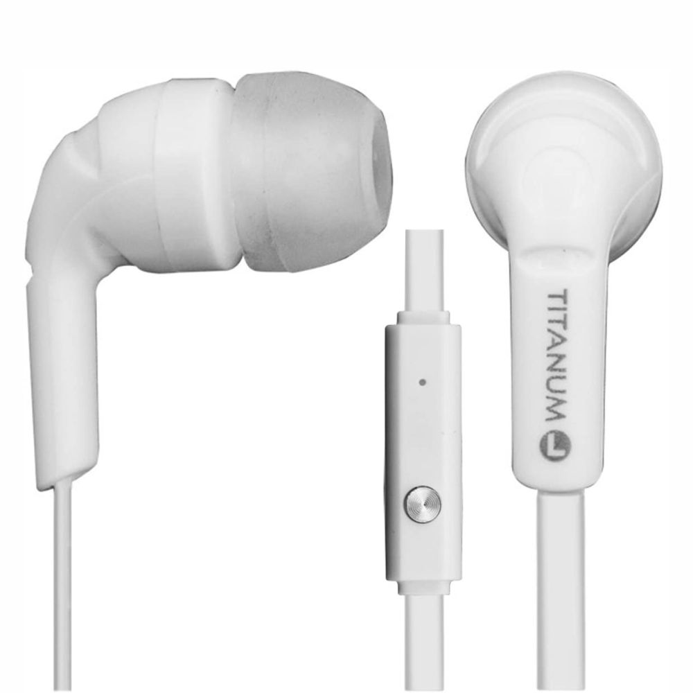 Auscultadores Stereo C/ Fios Brancos