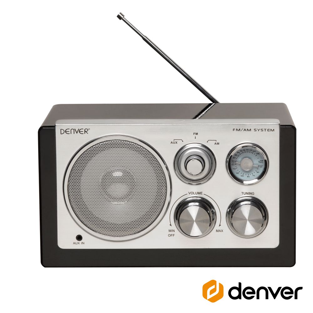 Rádio AM/FM/AUX Portátil Branco DENVER