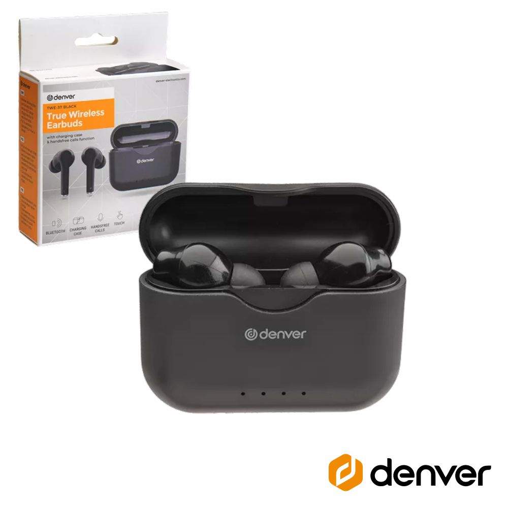 Auriculares Bluetooth 5.0 C/ Mic Dock Carregamento DENVER