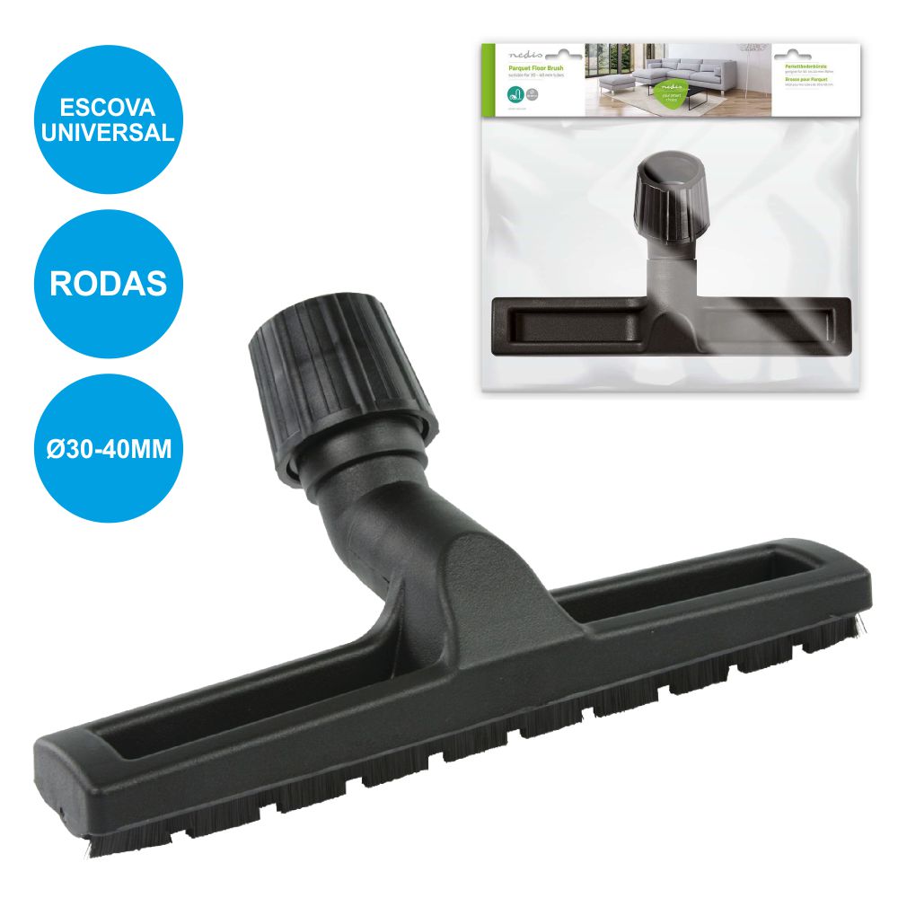 ESCOVA PARQUET UNIVERSAL ASPIRADOR Ø30-40MM