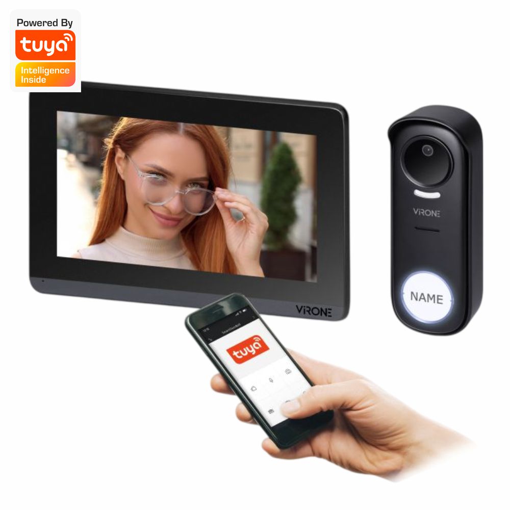 Vídeo Porteiro C/ LCD 7" Full HD TUYA 420M VIRONE