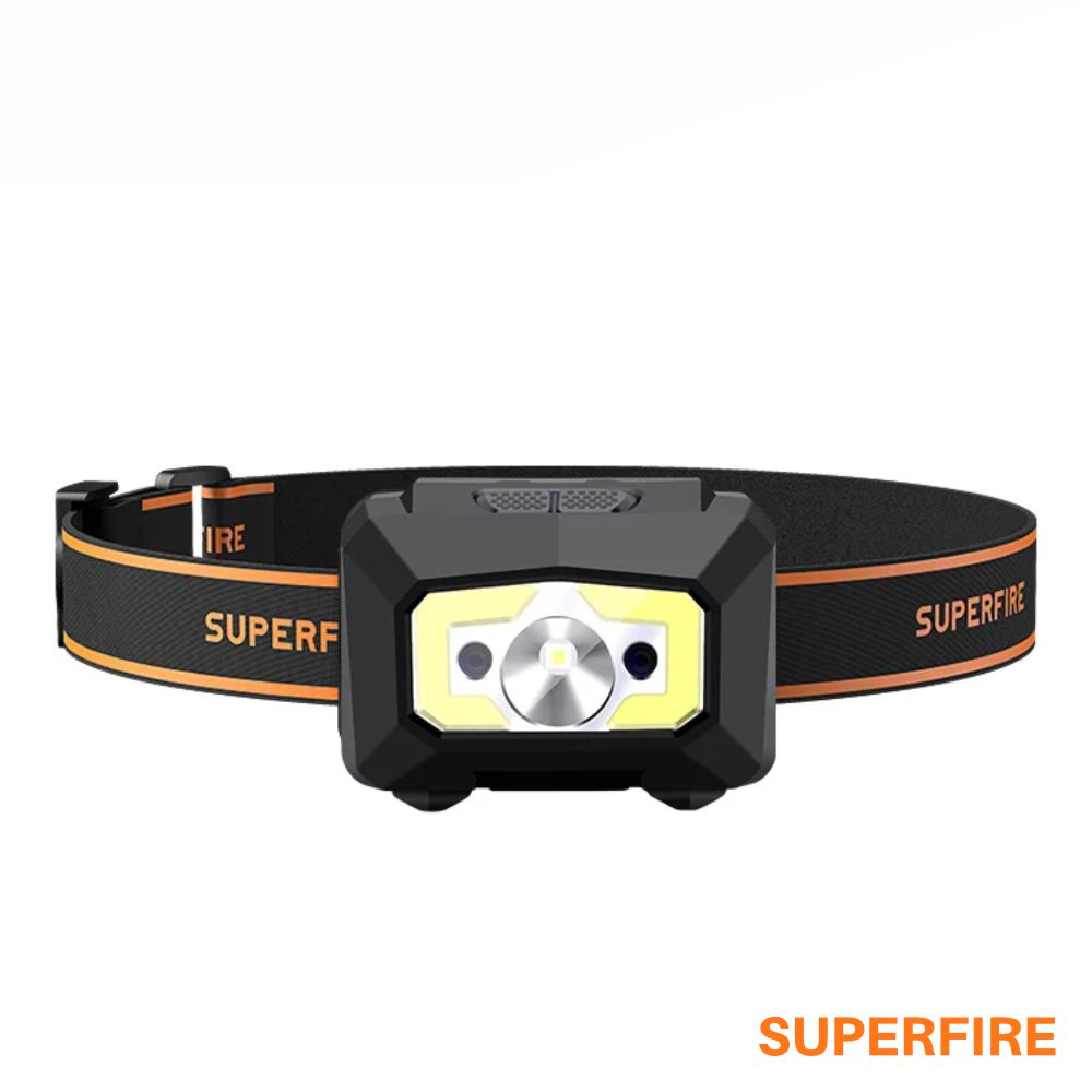 Lanterna de Cabeça C/ Sensor Mov. 5W 338lm IP44 SUPERFIRE