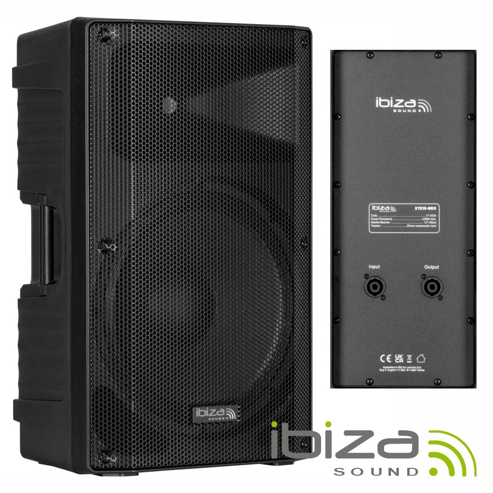 Coluna Passiva 15” 600Wmáx ABS IBIZA