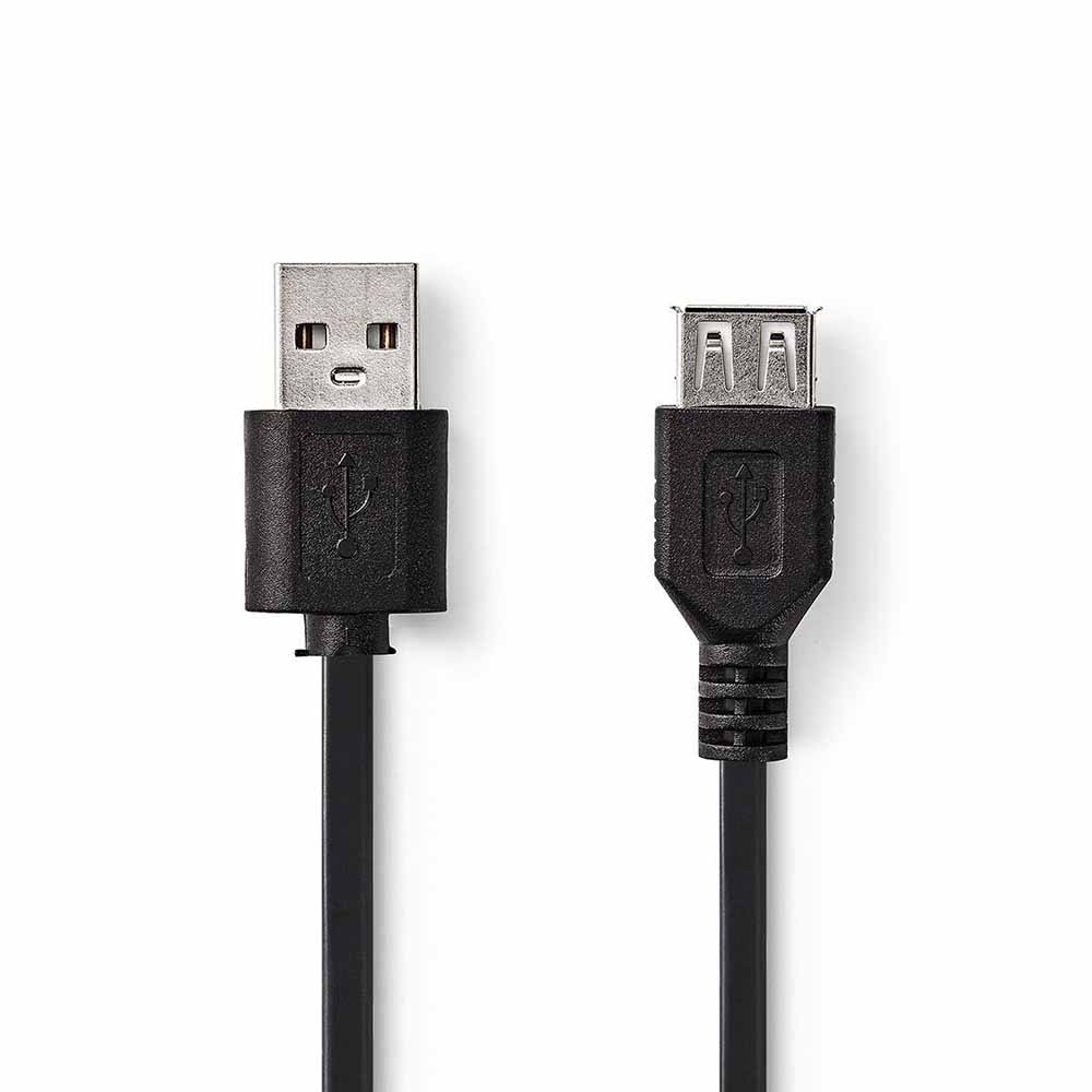 CCGB60010BK20 Cabo USB-A 2.0 macho / USB-A femea com 2m