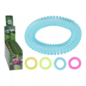 502367 Pulseira espiral com citronela - repelente mosquitos - diversas cores dispon.